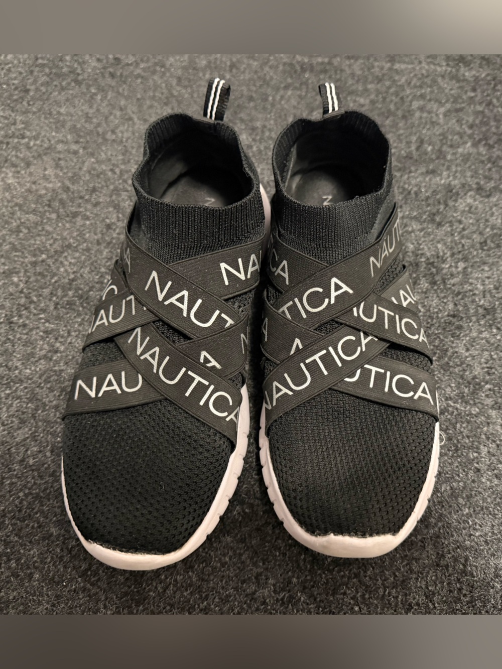 FREE with bundle (2+) Nautica Black Knit Slip-On Sneakers with Branded Strap